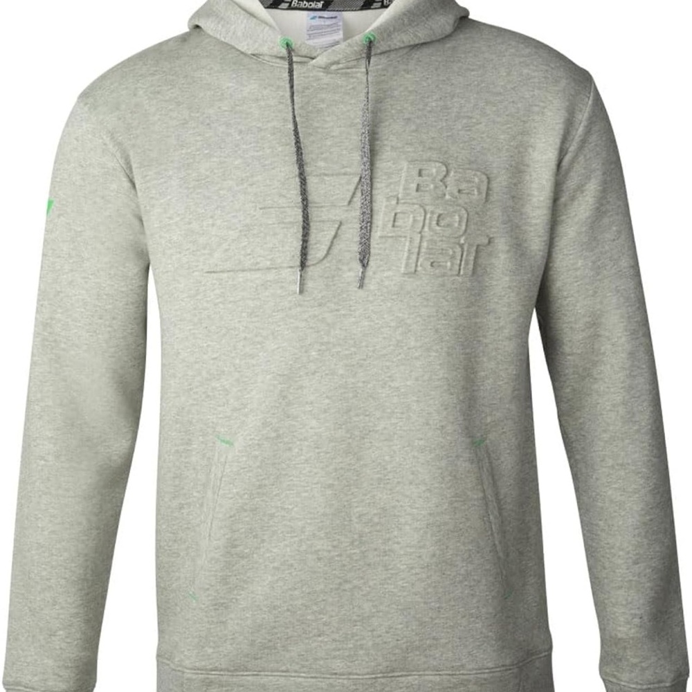 Babolat Light Gray Hoodie Sweatshirt
